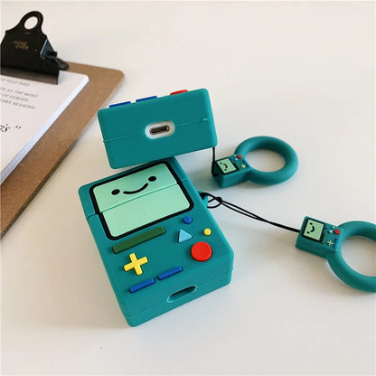 For AirPod 2 Case 3D Adventure Time Game Machine