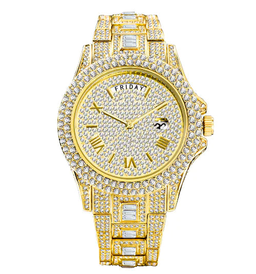 MISSFOX Diamond Watch For Men