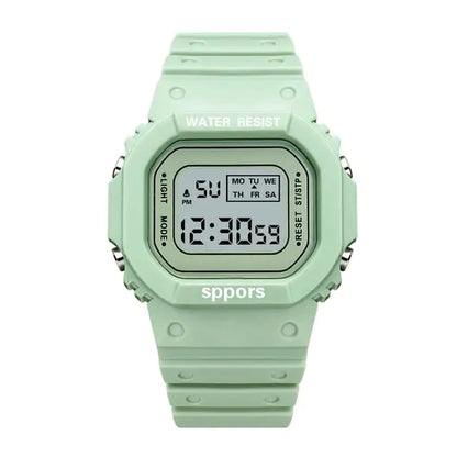 Square LED Digital Watch