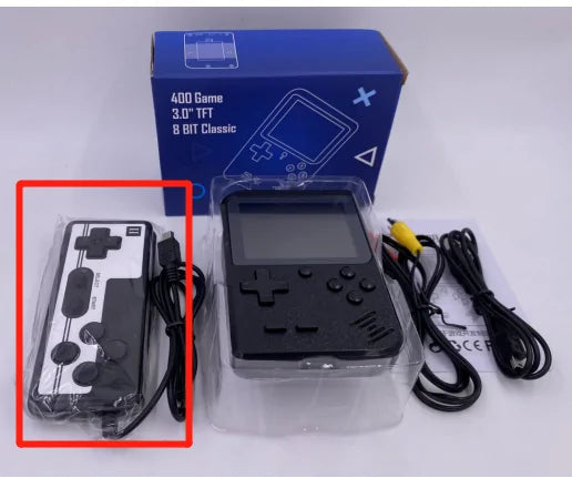 400-in-1 Portable Retro Handheld Game Console: 3.0 Inch LCD Screen, TV Support