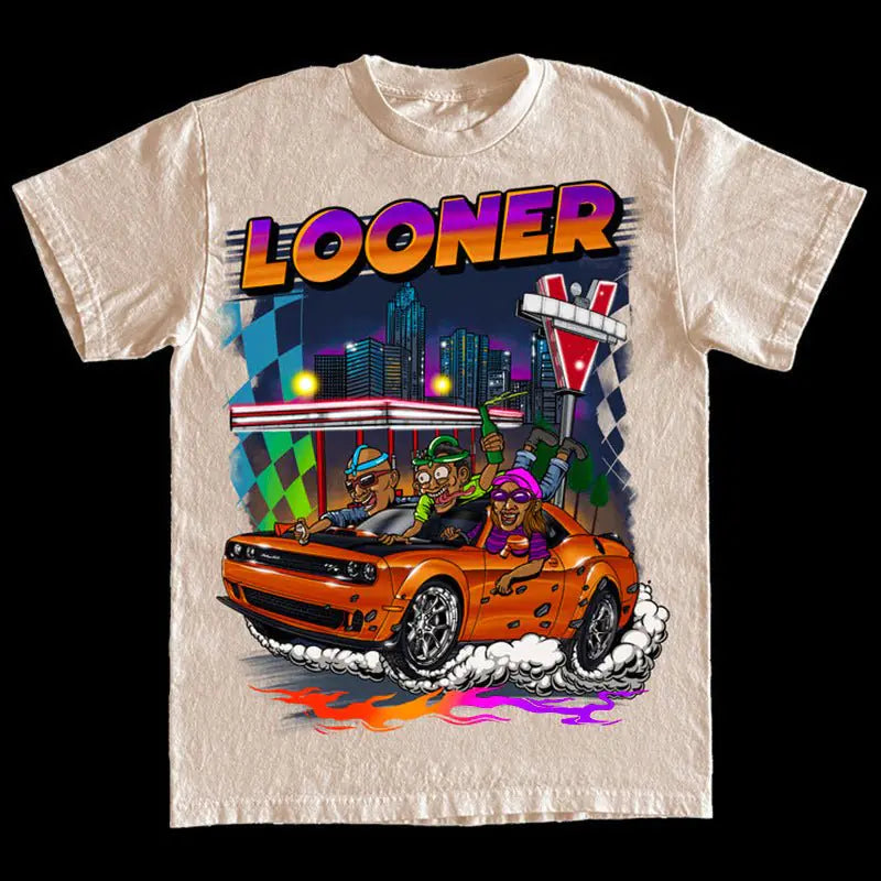 Looner Graphic Oversized Band Tee