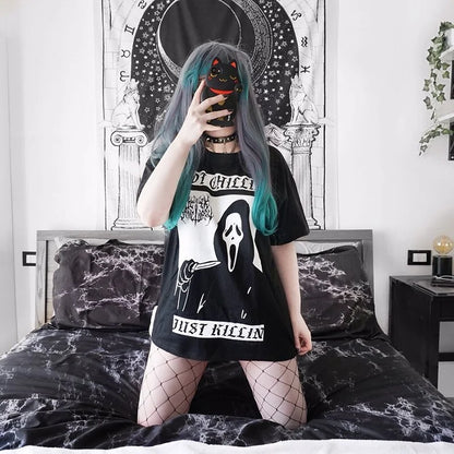 Grunge Black Tee Satanic Goth Witch Shirts