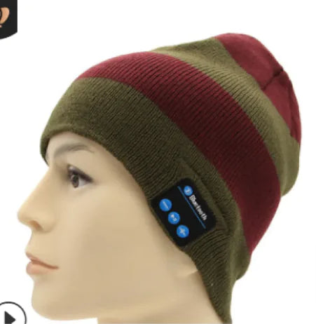 Wireless Bluetooth Knitted Hat Calls Music Stereo