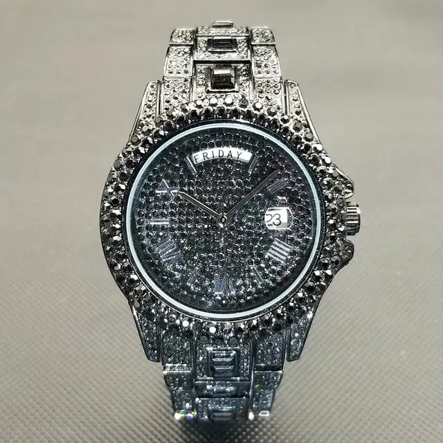 MISSFOX Diamond Watch For Men