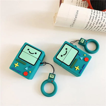 For AirPod 2 Case 3D Adventure Time Game Machine