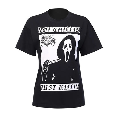 Grunge Black Tee Satanic Goth Witch Shirts