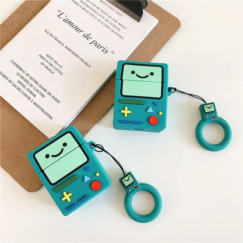 For AirPod 2 Case 3D Adventure Time Game Machine